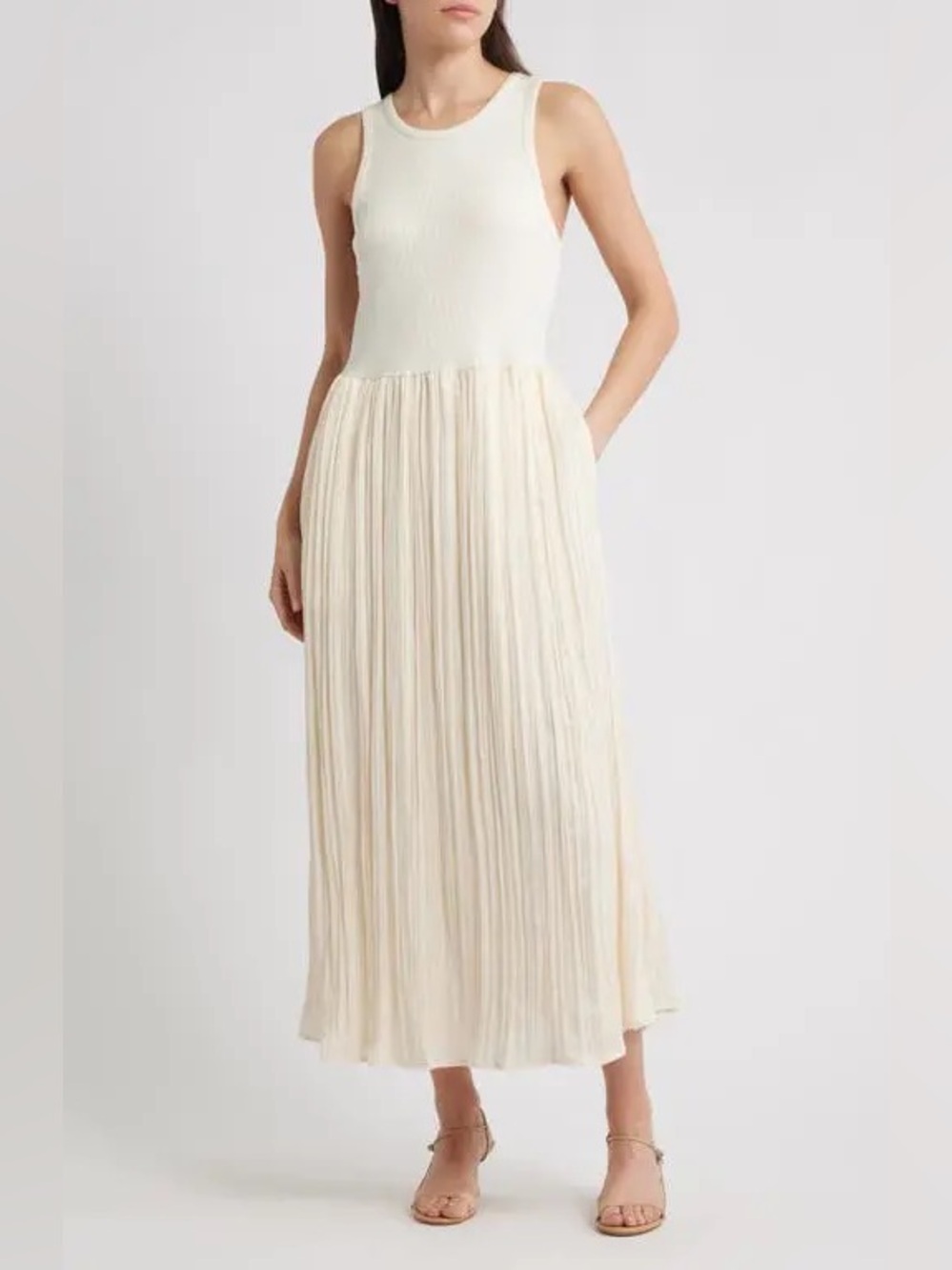 DKNY Mixed-Media Maxi Dress Size Small BNWT